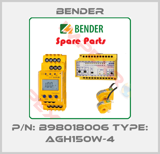 Bender-P/N: B98018006 Type: AGH150W-4