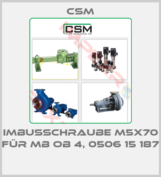 Csm-Imbusschraube M5x70 für MB OB 4, 0506 15 187 
